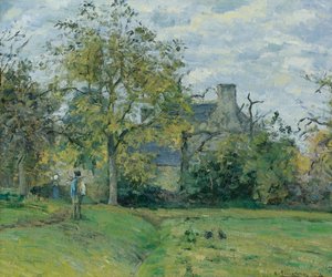 モンフーコーのピエットの家 作： Camille Jacob Pissarro